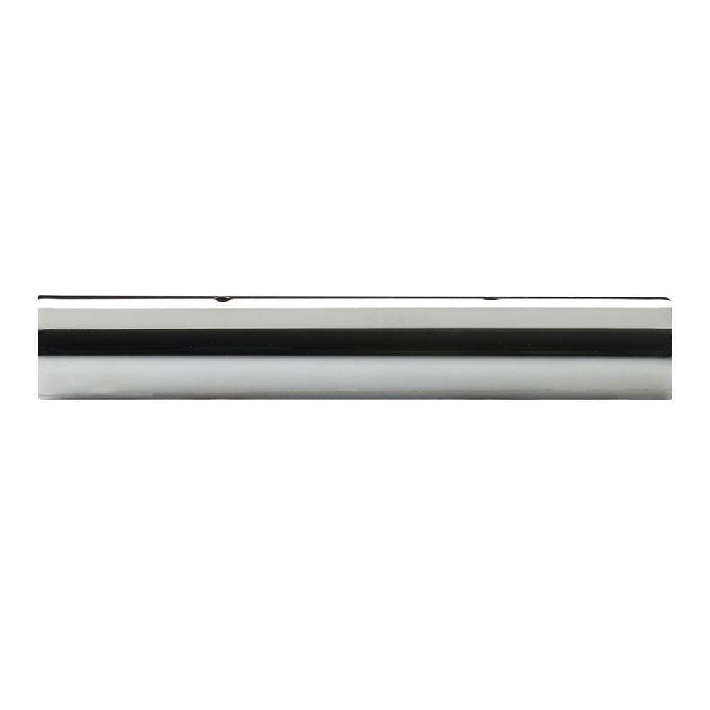 Stalen meubelpoot chroom rond 25 bij 4 cm en hoogte 4 cm