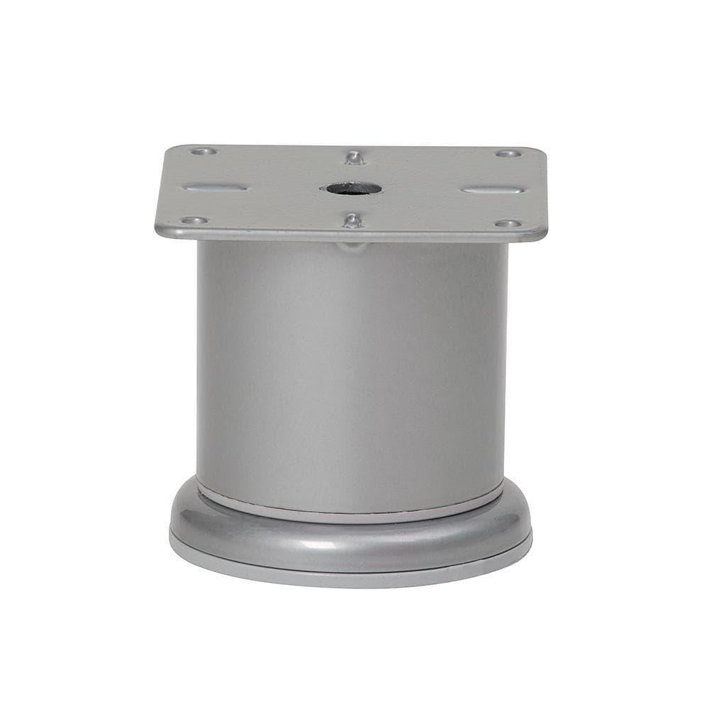 Stalen meubelpoot grijs rond ø 6 cm en hoogte 6,8 cm