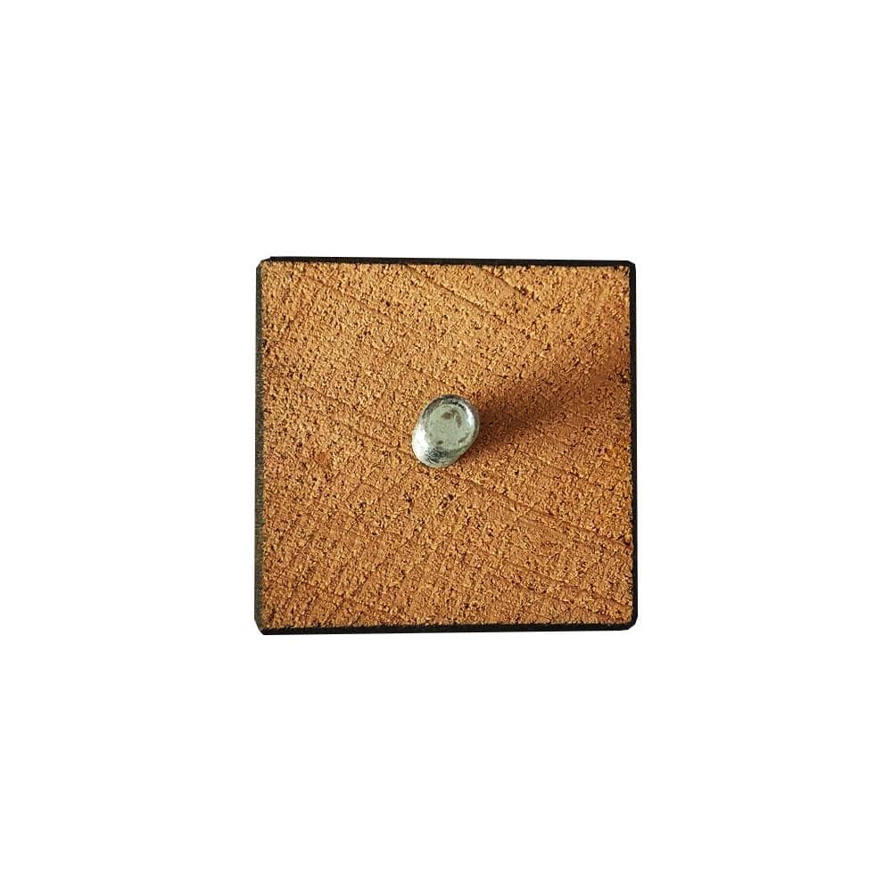 Meubelpoot zwart taps 5,5 bij 5,5 cm en hoogte 13 cm van massief hout (M10)