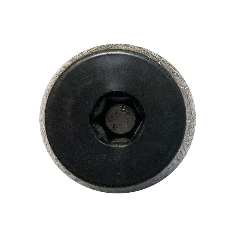 Meubelpoot zwart conisch 7,5 bij 7,5 cm en hoogte 7 cm van kunststof (M8)
