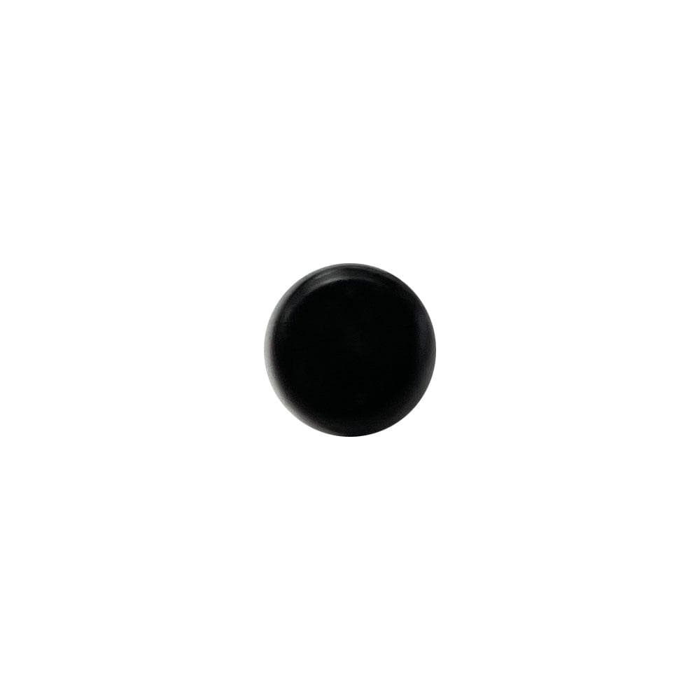 Glijder zwart rond Ø 1 cm en hoogte 0,6 cm van kunststof - 20 stuks