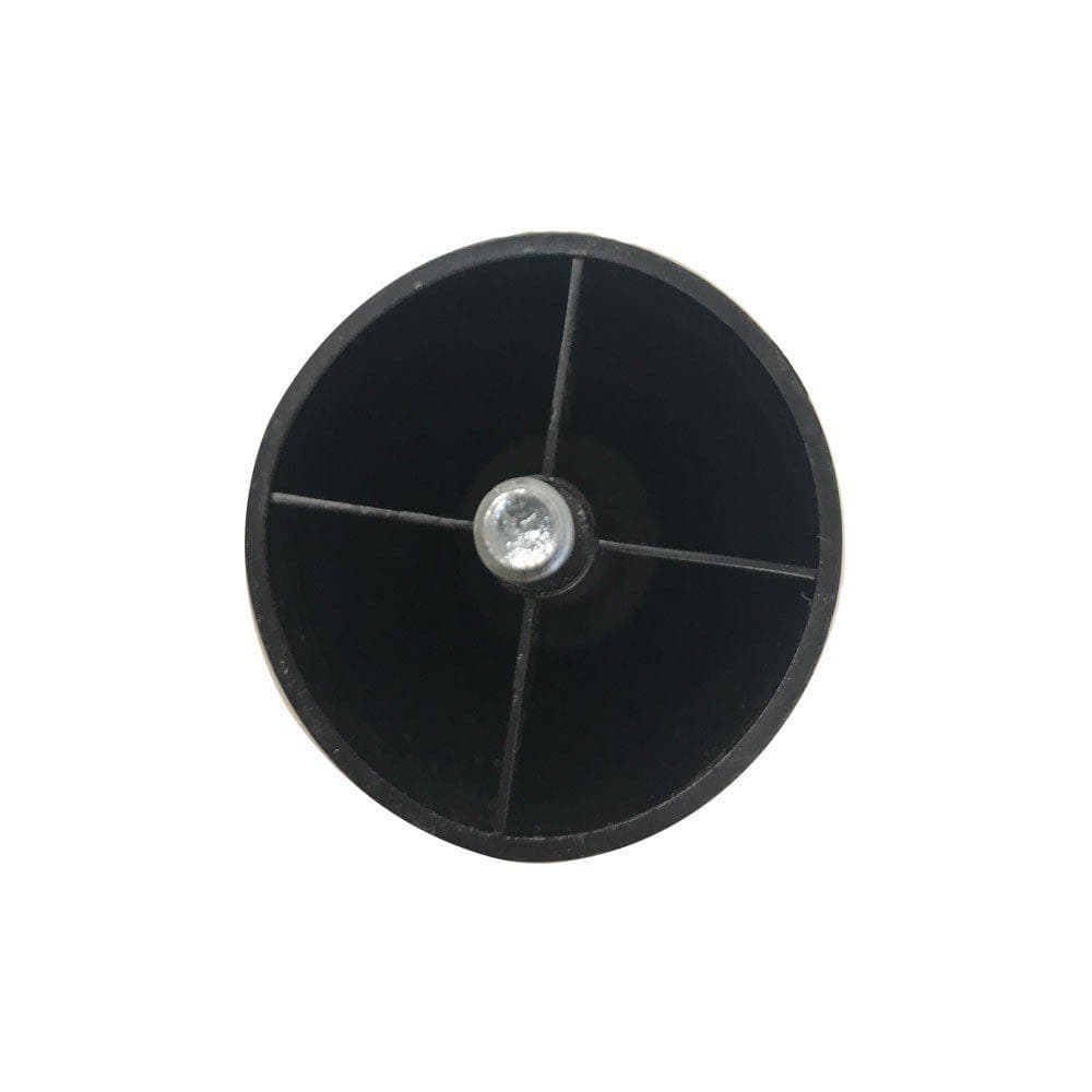 Meubelpoot zwart rond Ø 5 cm en hoogte 8,5 cm van kunststof (M8)