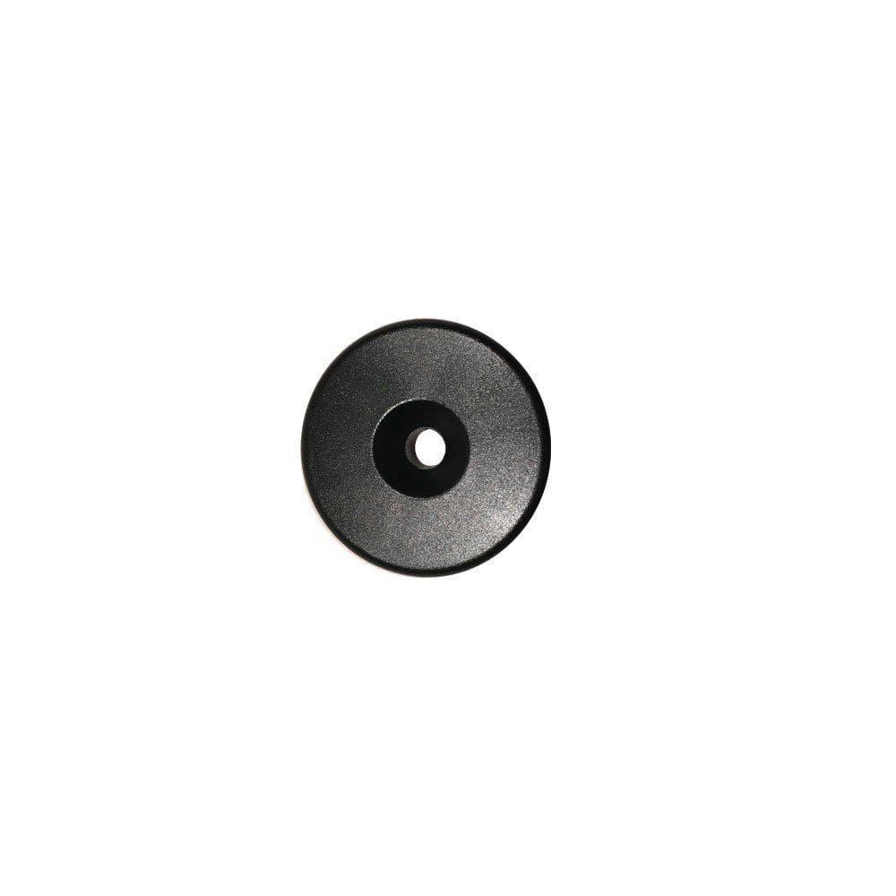 Glijder zwart rond Ø 4 cm en hoogte 1 cm van kunststof - 4 stuks
