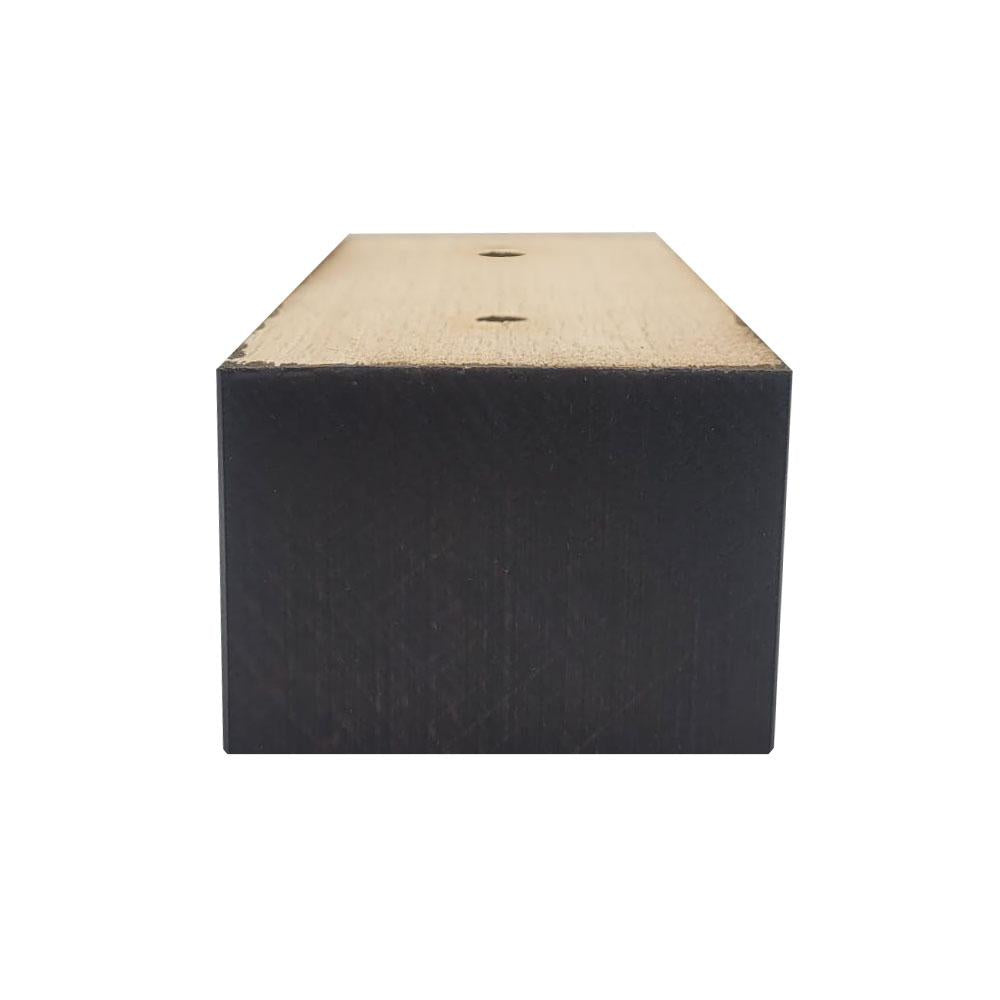 Meubelpoot rechthoek bruin 13 x 5,5 cm - hoogte 4 cm