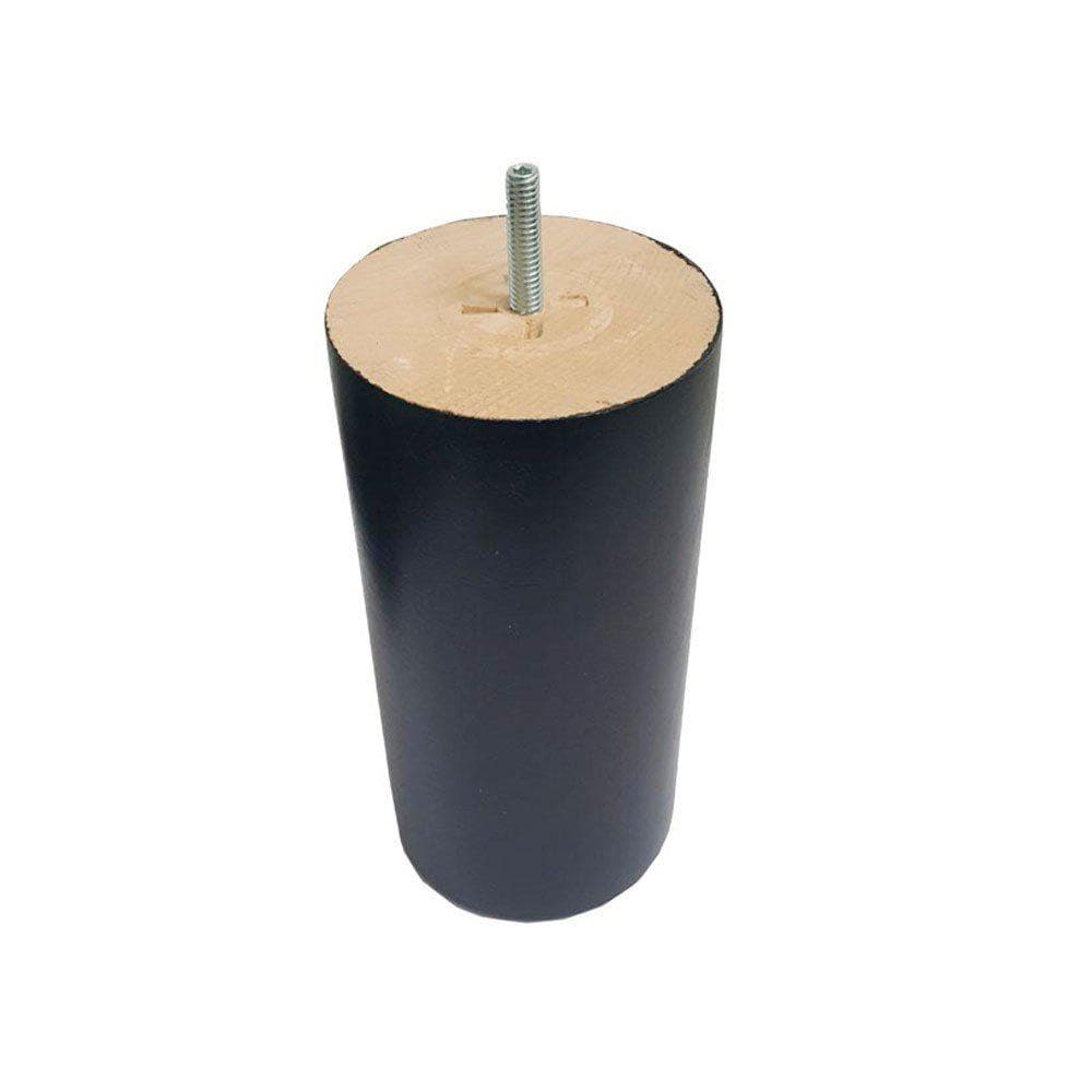 Meubelpoot bruin rond Ø 9 cm en hoogte 16 cm van massief hout (M8)