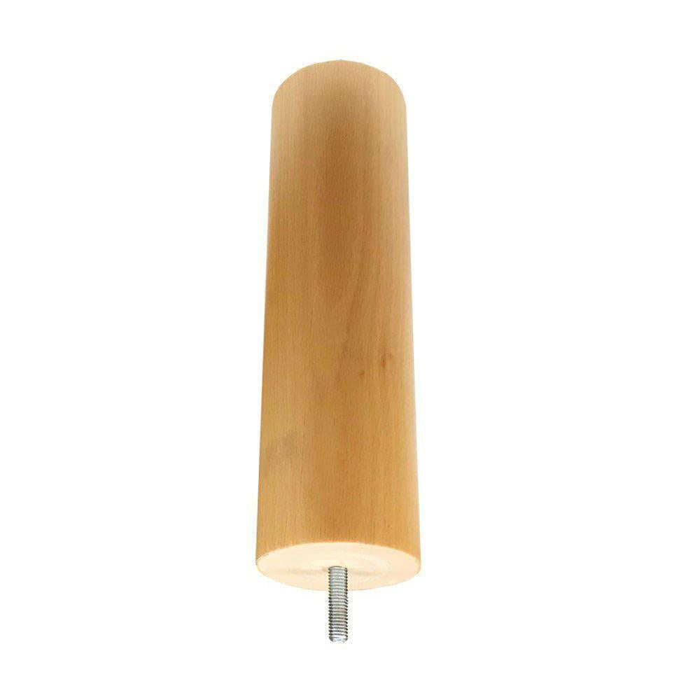 Meubelpoot rond Ø 5,5 cm en hoogte 20 cm van massief hout (M8)