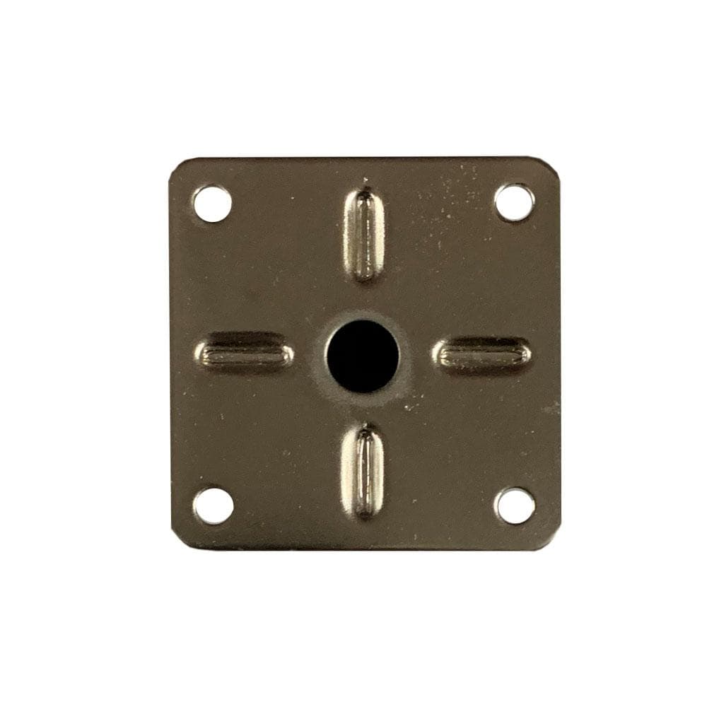 Stalen meubelpoot rvs look rond ø 3,2 cm en hoogte 30 cm