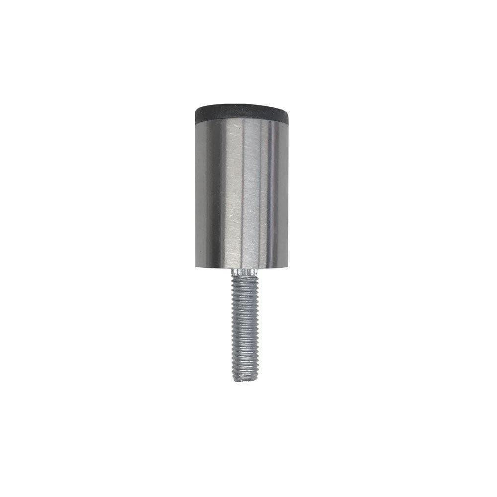 Stalen meubelpoot rvs look rond ø 2,5 cm en hoogte 4 cm (M8)