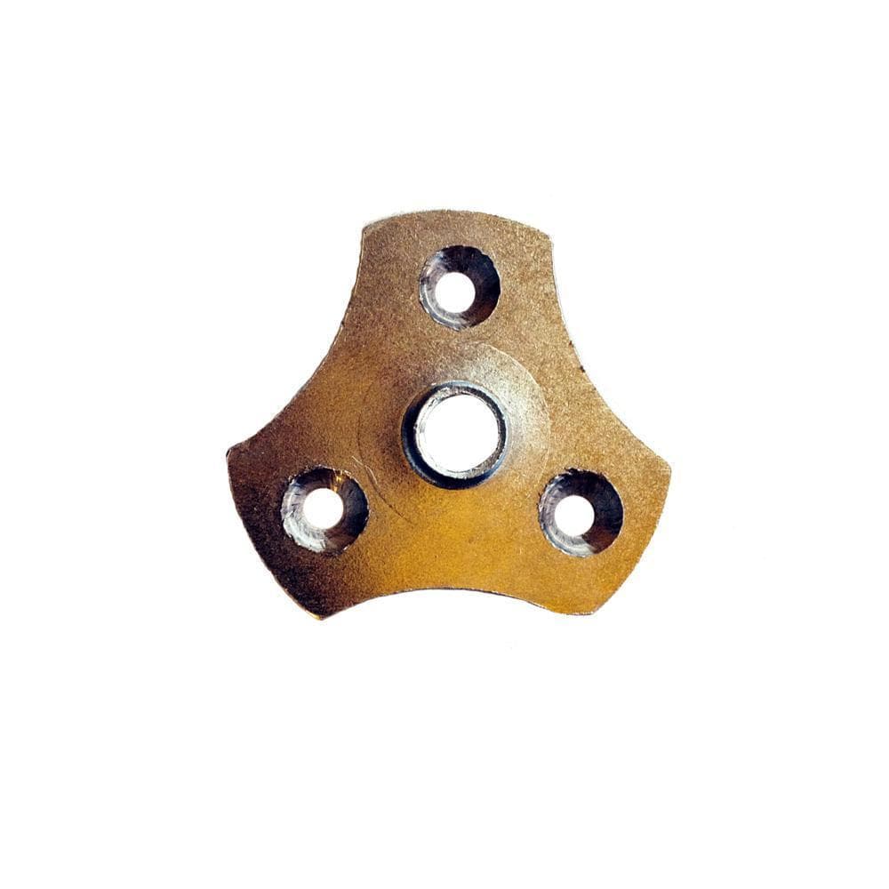 Massief stalen meubelpoot zwart rond ø 2,5 cm en hoogte 8 cm (M10)