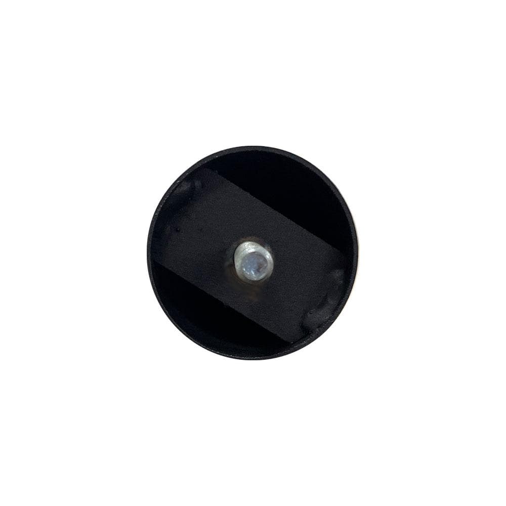 Stalen meubelpoot zwart rond ø 5 cm en hoogte 15 cm (M8)