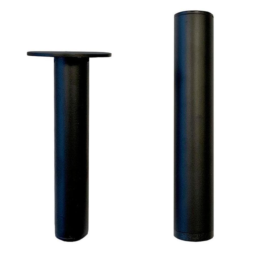 Stalen verstelbare meubelpoot zwart rond ø 3 cm en hoogte 22 cm