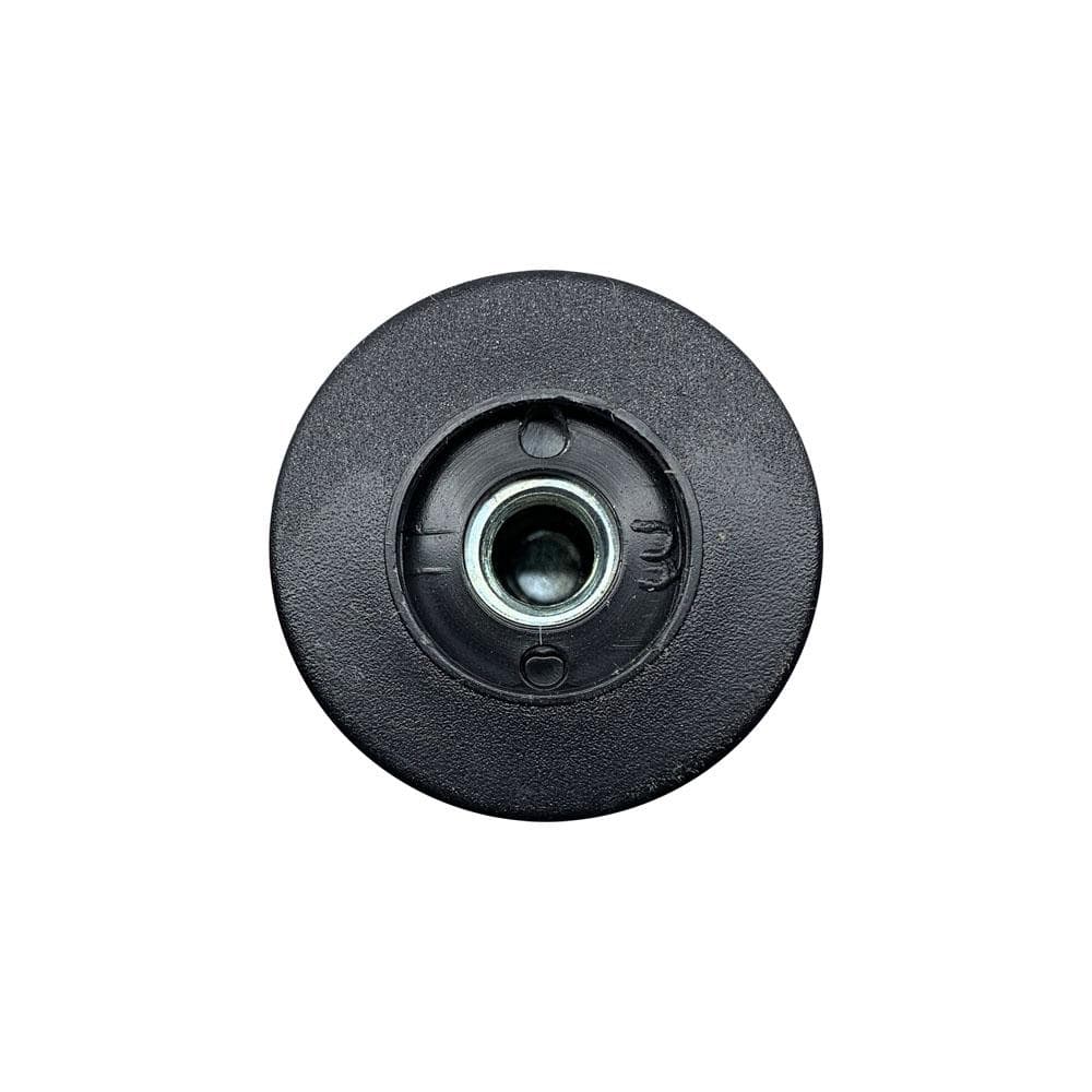 Stalen meubelpoot zwart rond ø 4 cm en hoogte 6 cm (M10)