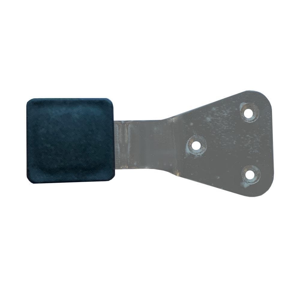 Stalen meubelpoot rvs look vierkant 3 bij 3 cm en hoogte 15 cm (3 x 3 cm)