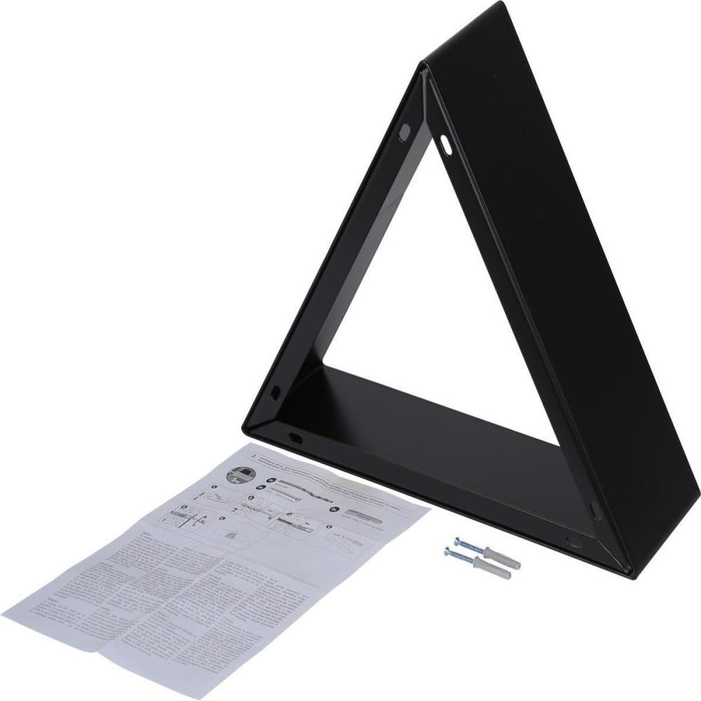 Duraline Schap Driehoek Zwart Metaal 1,5mm 32x28x10cm