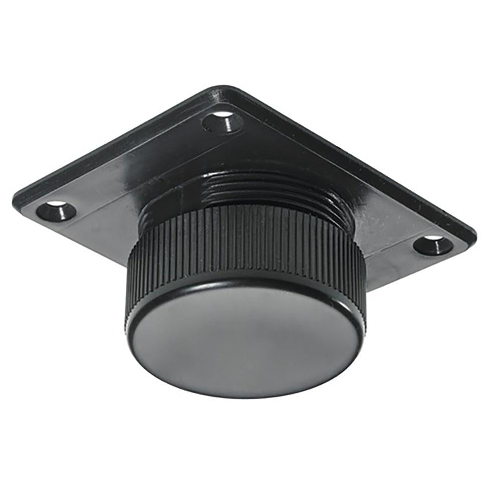 Set kunststof verstelbare glijder zwart rond ø 5 cm en hoogte 2,5 cm - verstelbaar tot 3,5 cm - 4 stuks