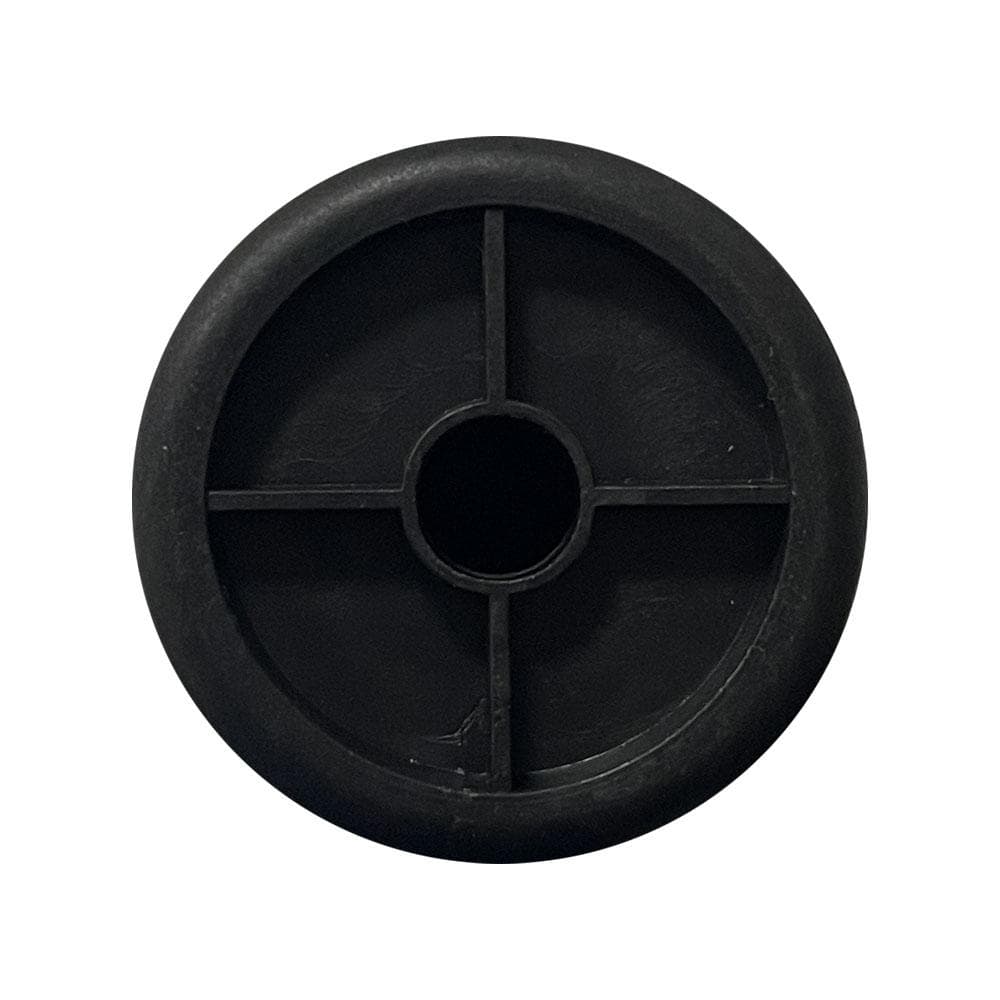 Stalen verstelbare meubelpoot zwart rond ø 4 cm en hoogte 13 cm