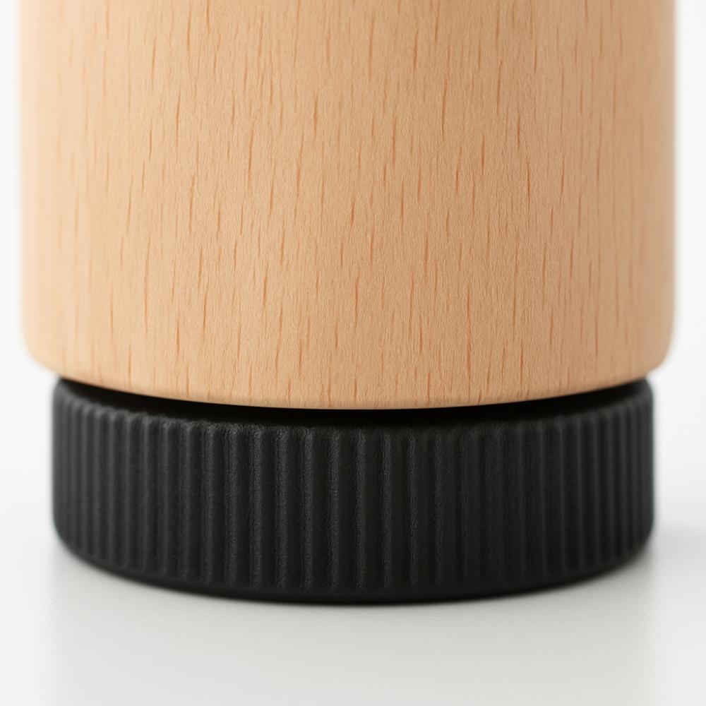 Steldop zwart rond Ø 3 cm en hoogte 0,5 cm van kunststof (M10) - 4 stuks