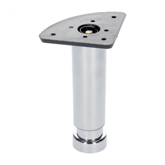 Budget meubelpoot verstelbaar chroom rond Ø 3,5 cm en hoogte 12 cm van kunststof - 4 stuks