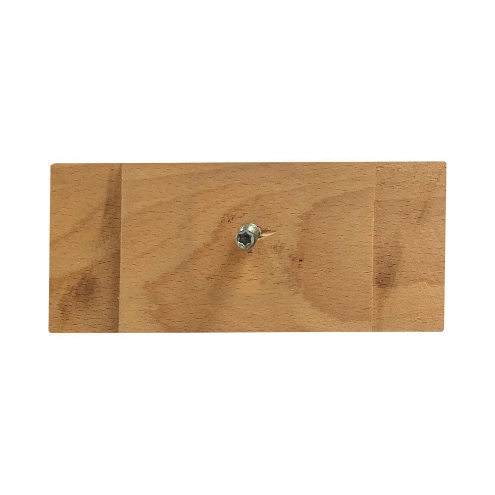 Meubelpoot zwart rechthoek 15 bij 7 cm en hoogte 11 cm van massief hout (M8)
