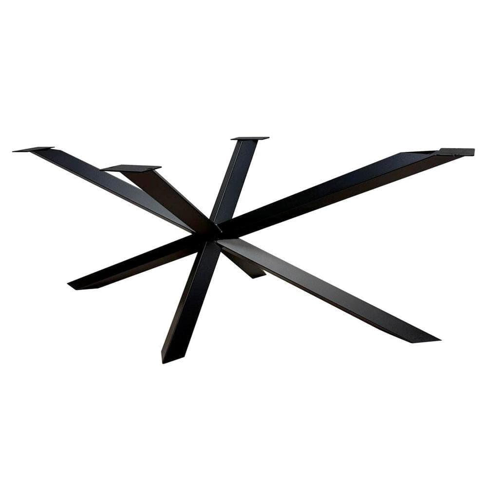 Stalen diamant matrix zwart spinpoot 180 bij 78 cm en hoogte 72 cm (6 x 6 cm)