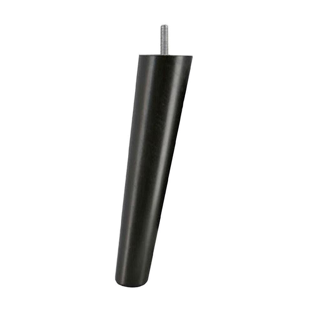 Schuine meubelpoot zwart conisch Ø 5 cm / 3,5 cm en hoogte 32 cm van massief hout (M8)