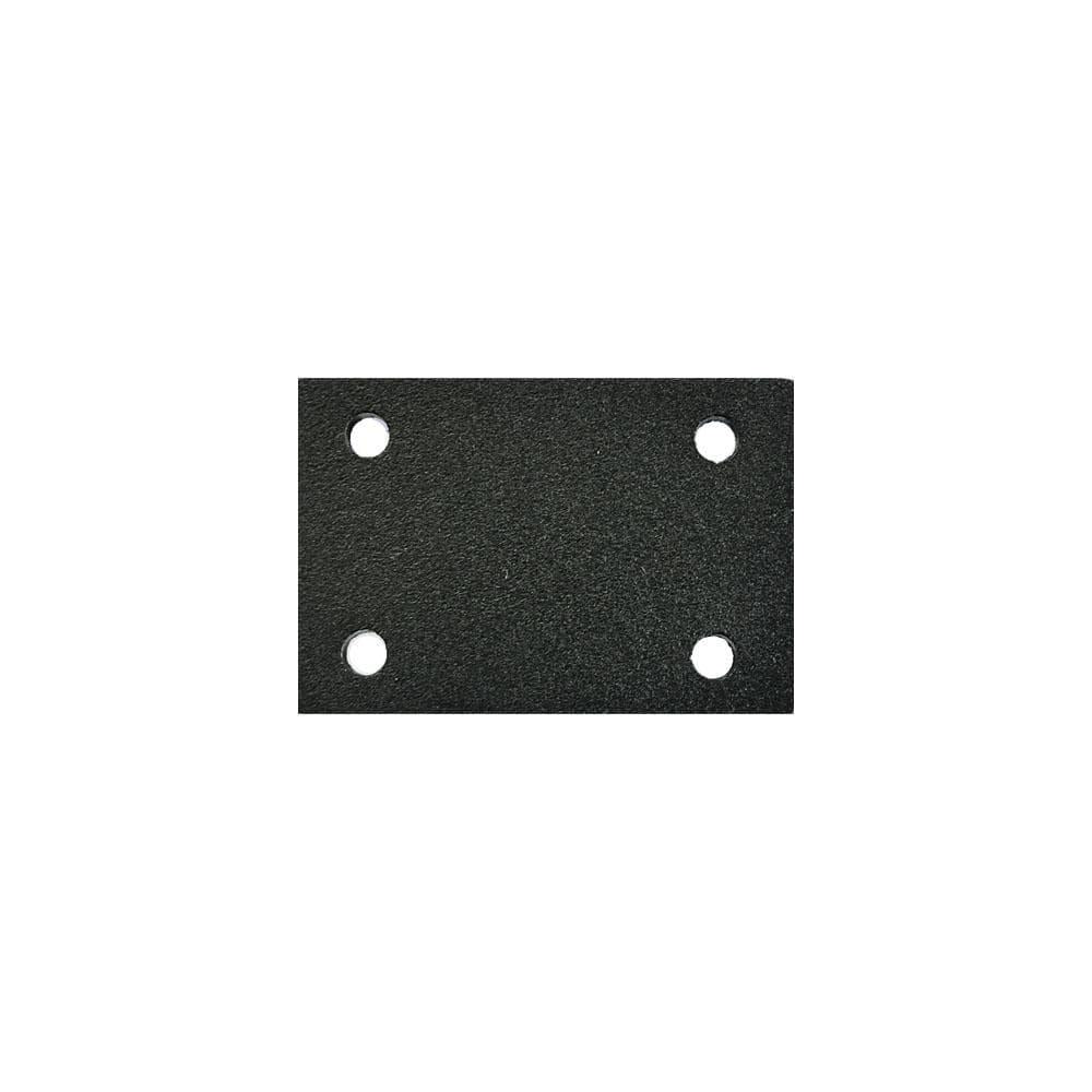 Stalen meubelpoot zwart rechthoek 1,5 bij 4 cm en hoogte 12 cm (1,5 x 4 cm)