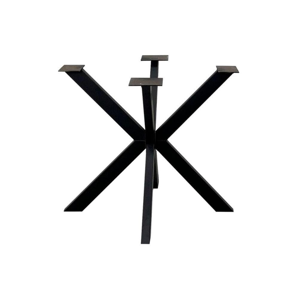 Stalen matrix zwart spinpoot 90 bij 90 cm en hoogte 72 cm (10 x 3 cm)