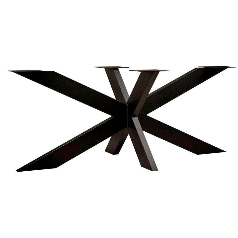 Stalen matrix zwart spinpoot 180 bij 80 cm en hoogte 72 cm (10 x 3 cm)