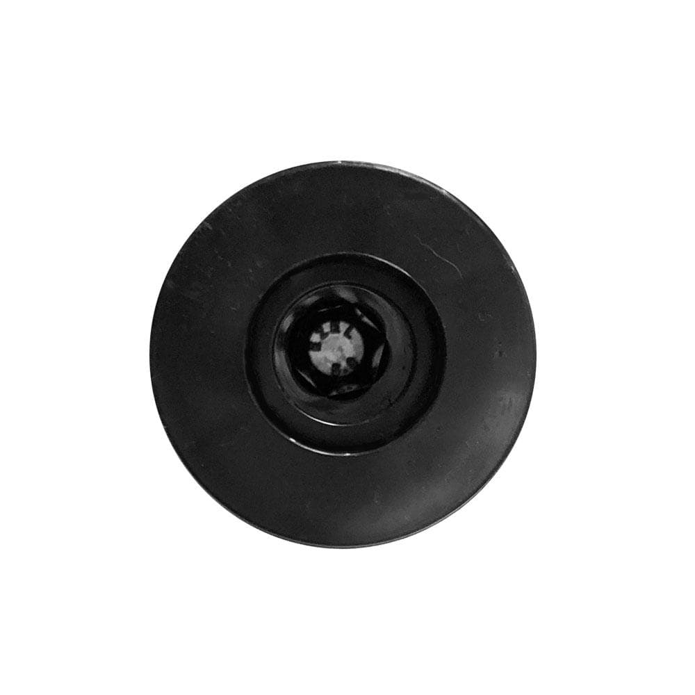 Meubelpoot zwart rond Ø 5 cm en hoogte 15 cm van kunststof (M8)