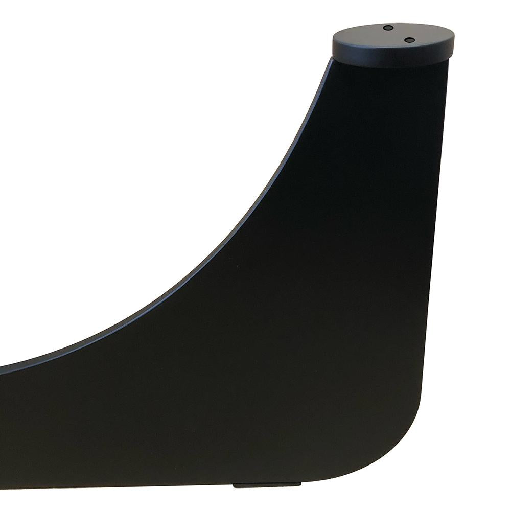 Stalen salononderstel zwart rond ø 72 cm en hoogte 31 cm (6 x 1 cm)