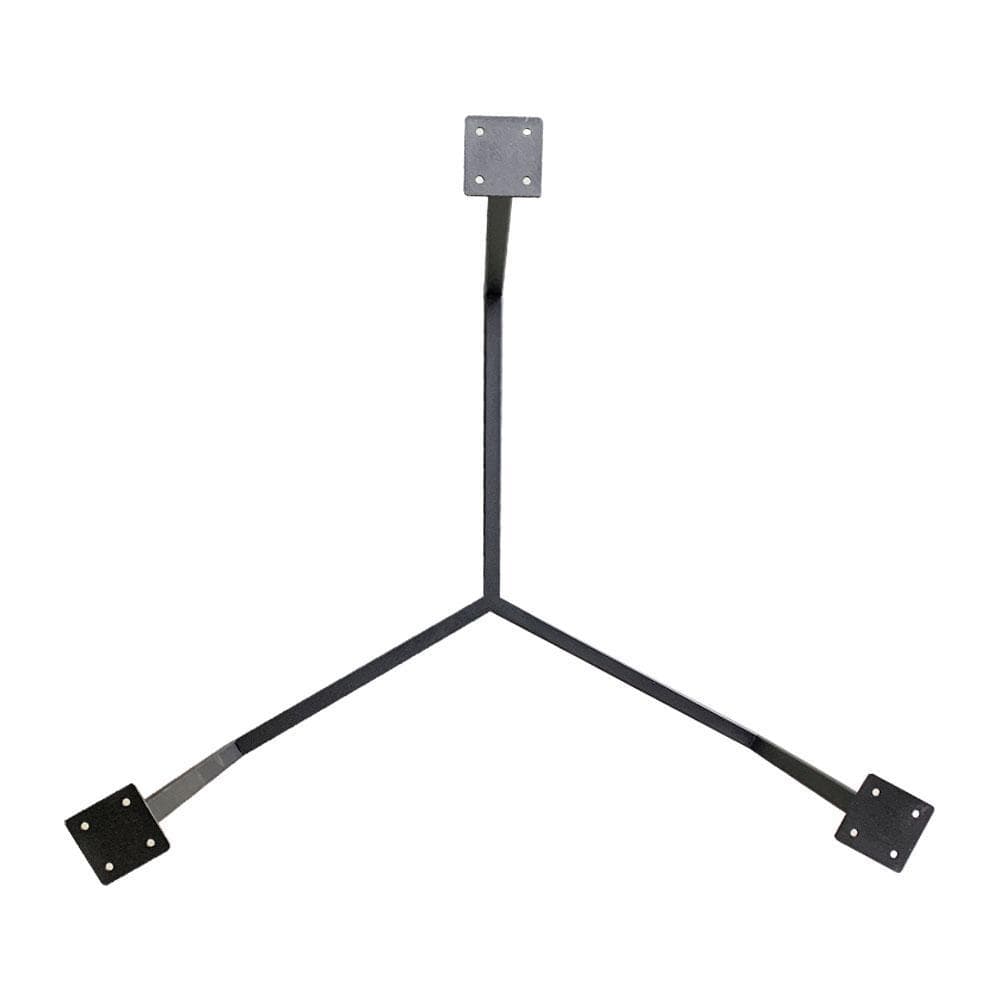 Stalen salononderstel zwart rond ø 59 cm en hoogte 43 cm (2 x 4 cm)