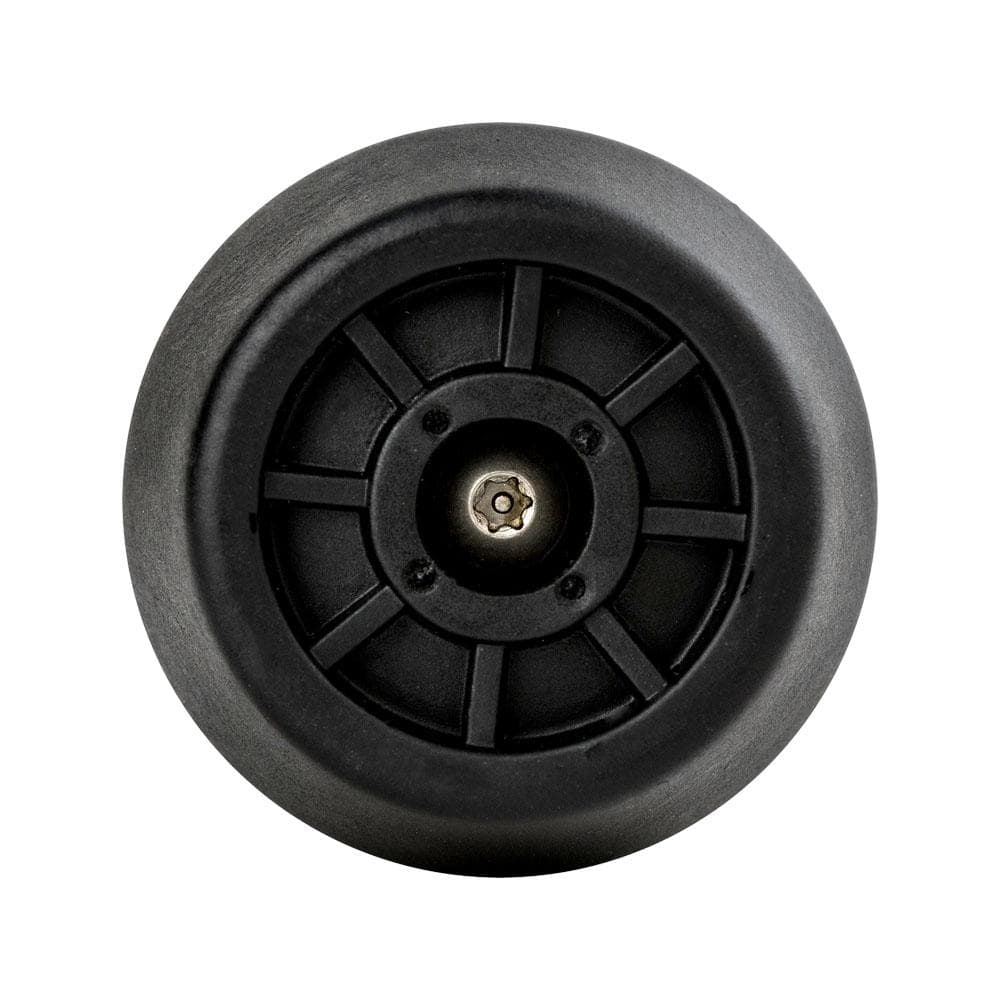 Stelvoet zwart rond Ø 4 cm en hoogte 3,2 cm van kunststof (M10) - 4 stuks