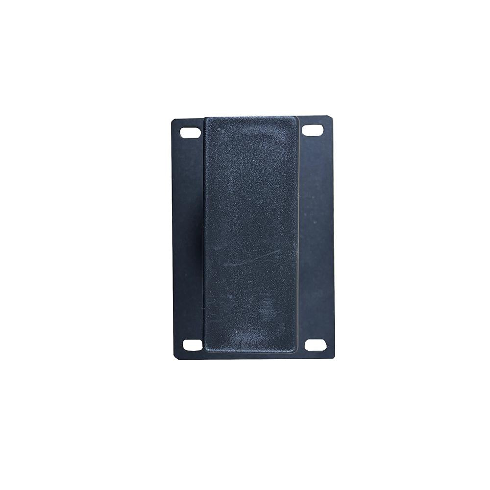 Set stalen rechte tafelpoten zwart vierkant 10 bij 4 cm en hoogte 10,5cm (10 x 4 cm) - 4 stuks