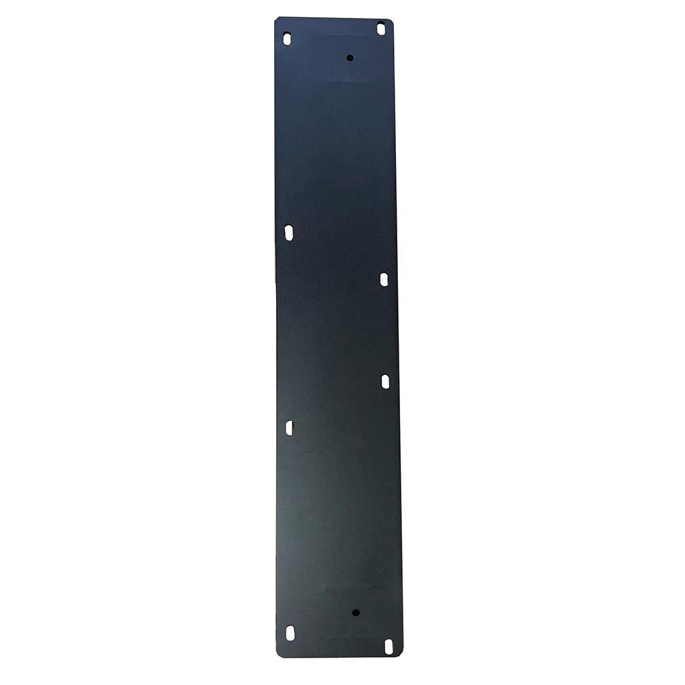 Premium stalen X tafelpoot ovale koker 75 bij 10 cm en hoogte 73 cm zwart (10 x 4 cm)