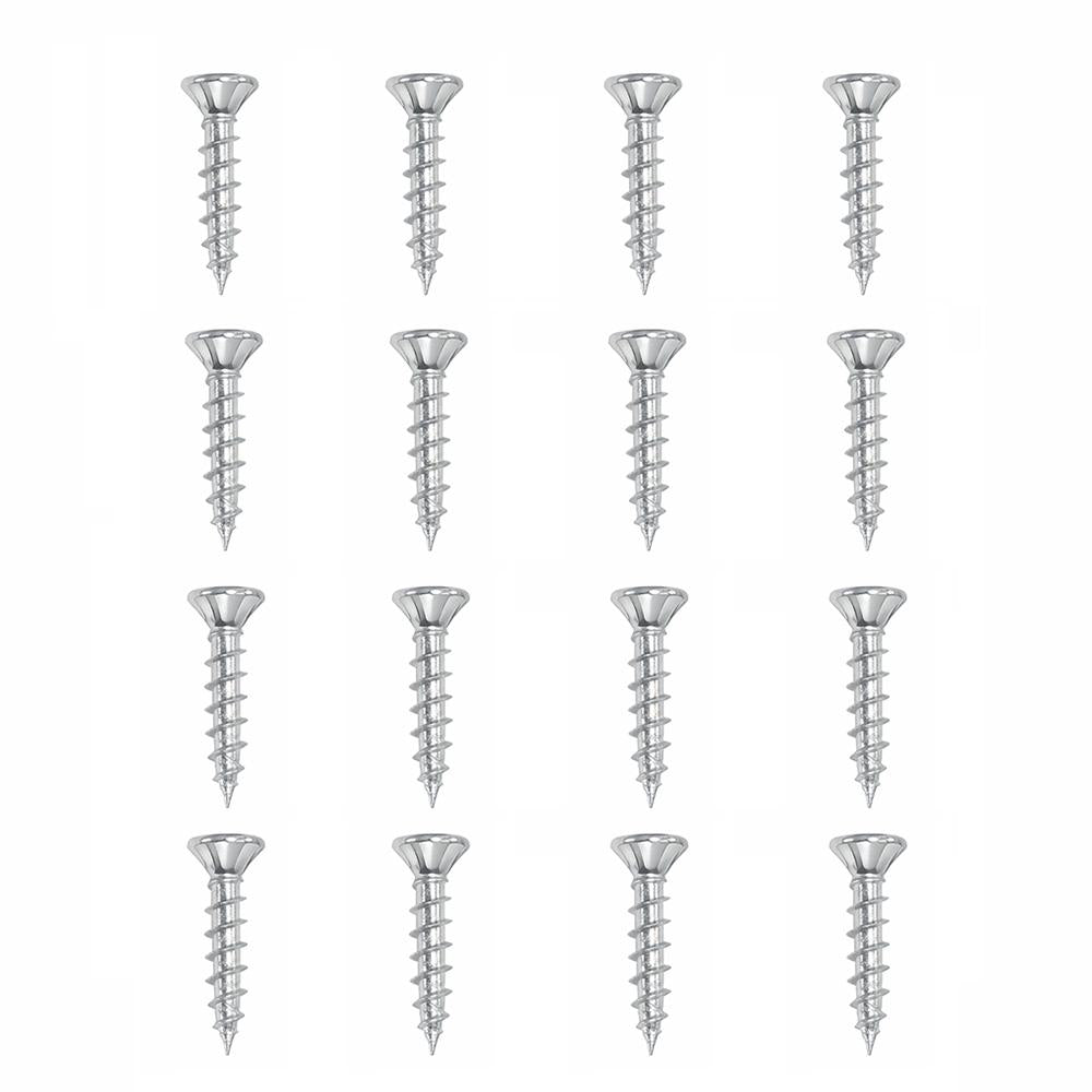 Set stalen schroeven verzinkt rond ø 0,4 cm en lengte 2 cm  - 16 stuks