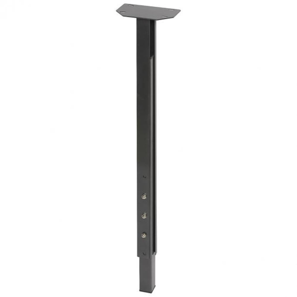 Stalen verstelbare tafelpoot antraciet vierkant 3 bij 3 cm en hoogte 90 cm  (3 x 3 cm)