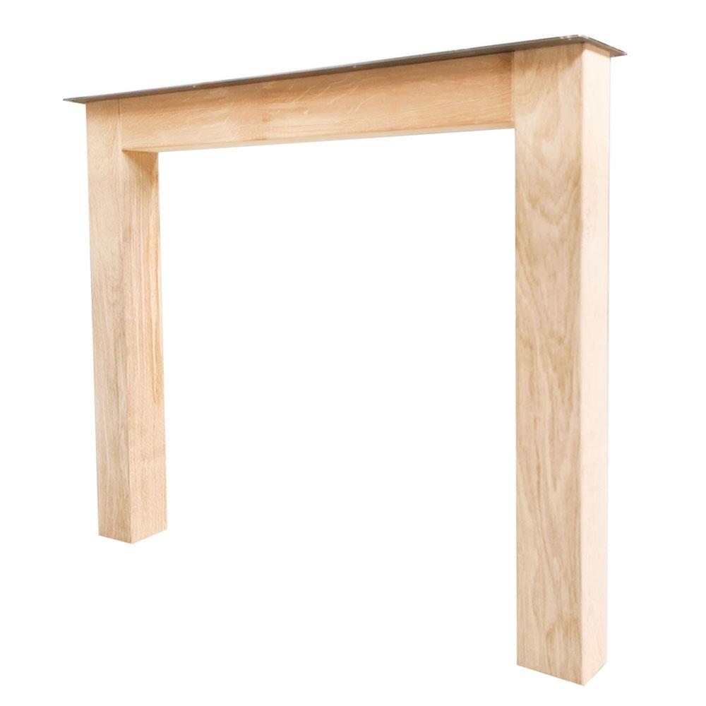 N-poot massief eikenhout 80 bij 8 cm en hoogte 73 cm (8 x 8 cm)