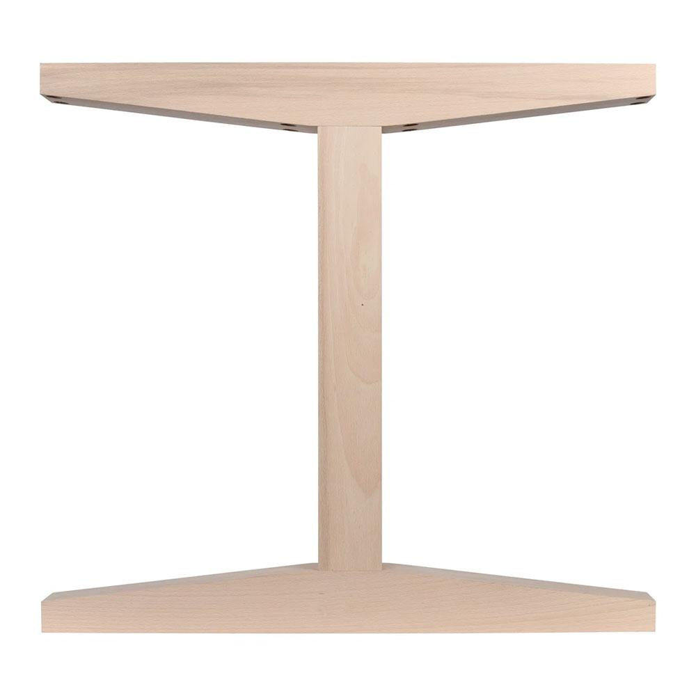 Tafelpoot  i vorm 78 bij 8 cm en hoogte 72 cm  van massief hout - 2 stuks