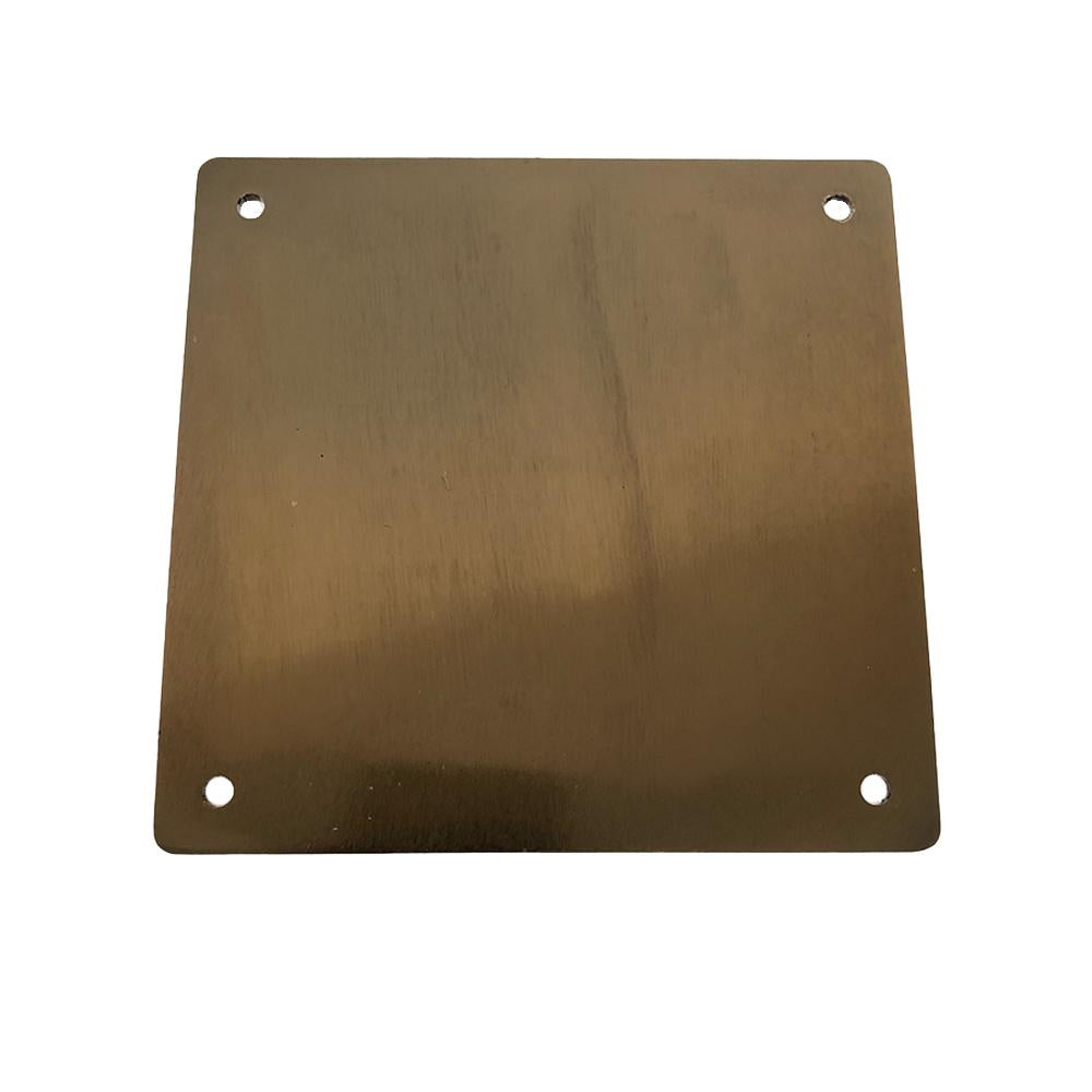 Stalen salononderstel brons rond ø 36 cm en hoogte 50 cm  (koker 1,6 cm)