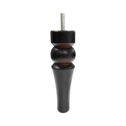 Meubelpoot bruin rond Ø 4,4 cm en hoogte 15 cm  van massief hout (M8)