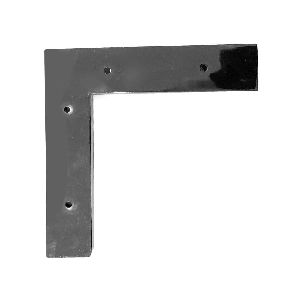 Stalen meubelpoot chroom hoek 18 bij 18 cm en hoogte 4,5 cm