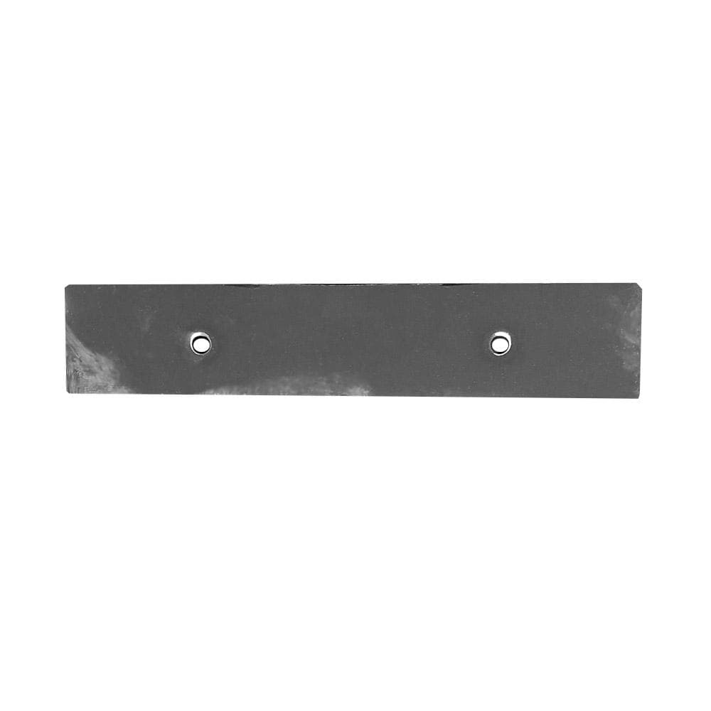 Stalen meubelpoot chroom rechthoek 18 bij 5 cm en hoogte 4,5 cm