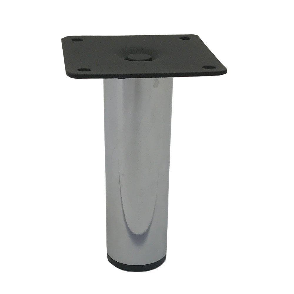Stalen meubelpoot chroom rond ø 3 cm en hoogte 10 cm