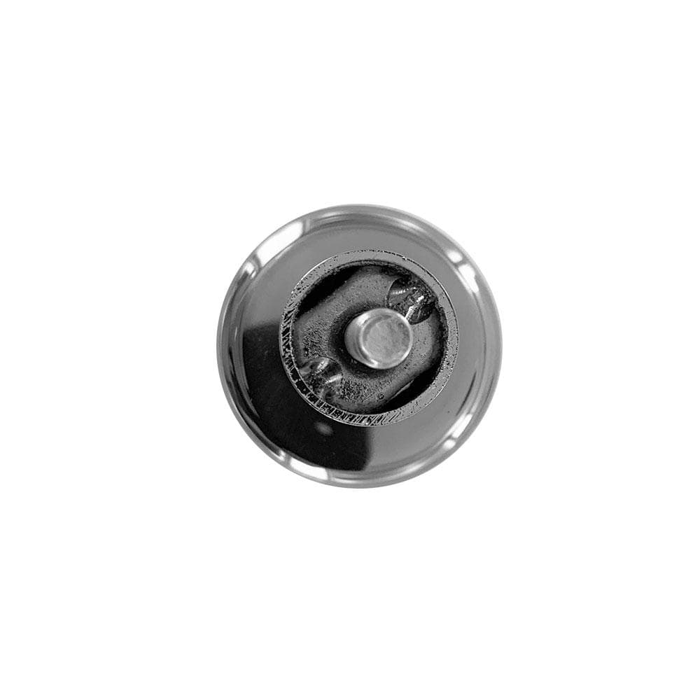 Stalen meubelpoot chroom rond ø 2,5 cm en hoogte 10 cm  (M8)