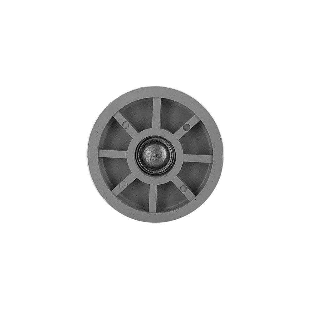 Stalen meubelpoot chroom rond ø 2,5 cm en hoogte 6 cm  (M8)