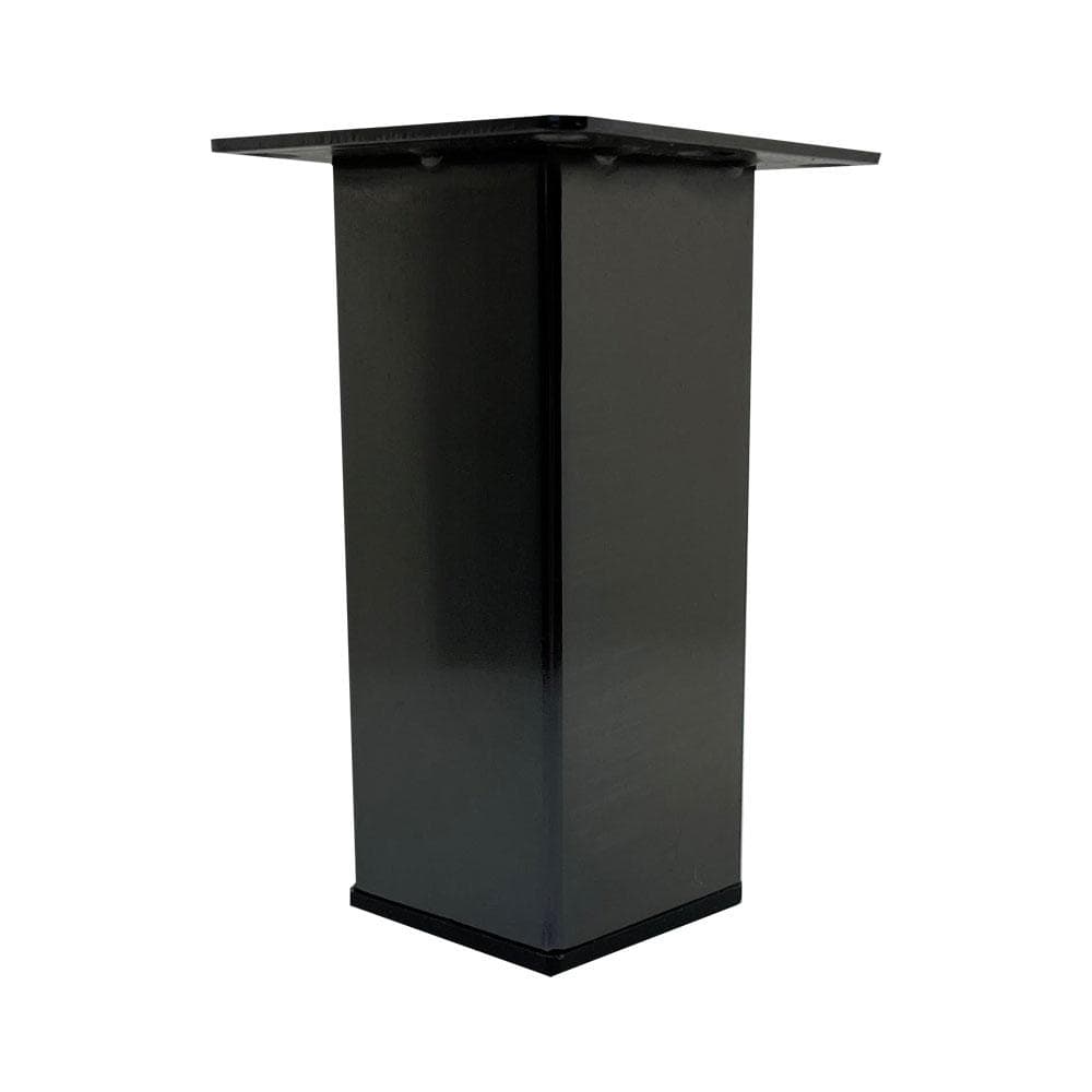Stalen meubelpoot black chrome rechthoek 5 bij 5 cm en hoogte 13 cm  (5 x 5 cm)