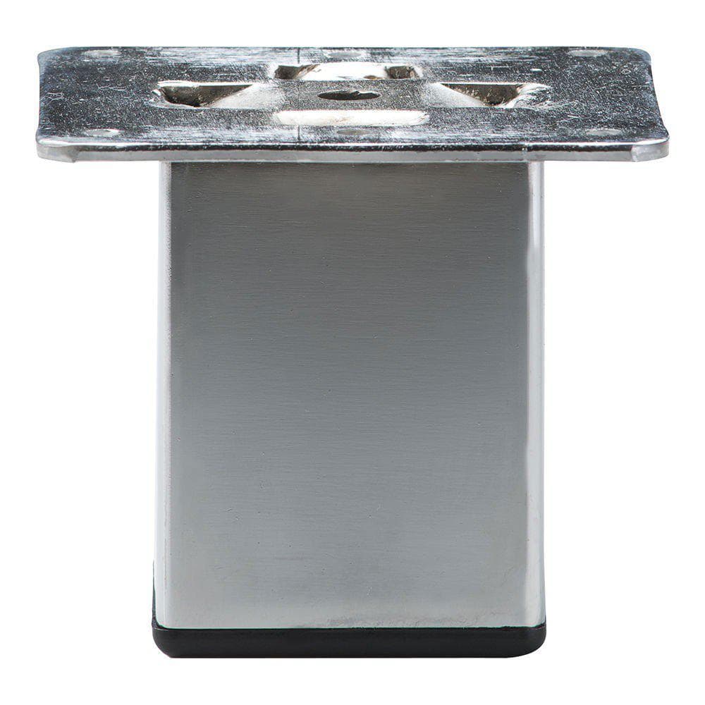 Stalen meubelpoot chroom vierkant 5 bij 5 cm en hoogte 7 cm  (5 x 5 cm)