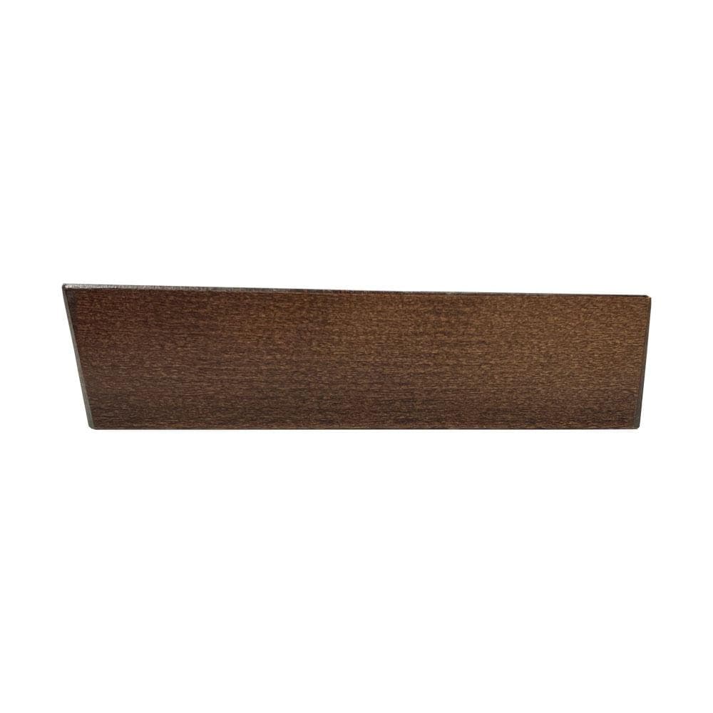Meubelpoot bruin hoek 18,5 bij 18,5 cm en hoogte 4,5 cm  van massief hout