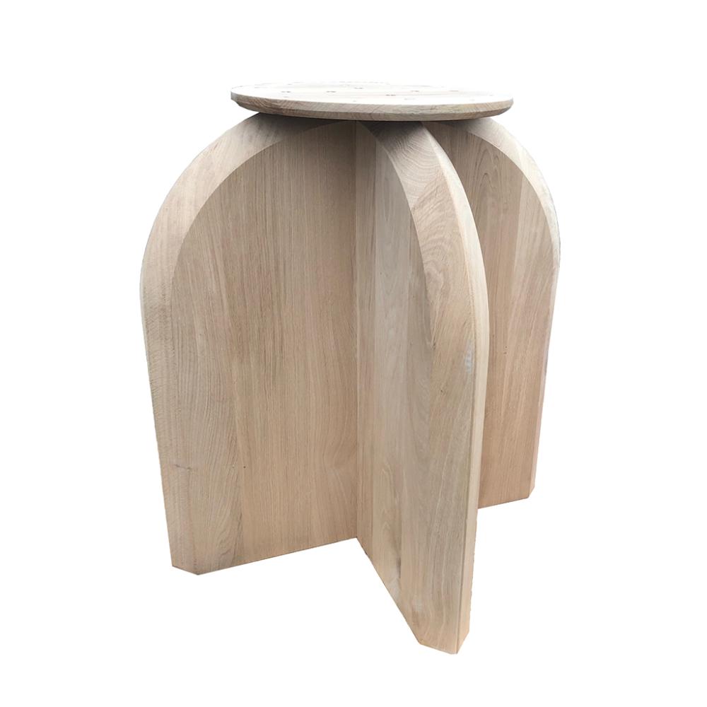 Eiken houten tafel onderstel 72 cm bij 72 cm en hoogte 74 cm