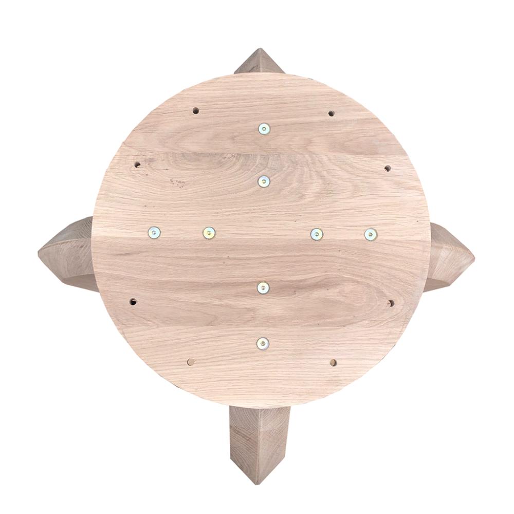 Eiken houten tafel onderstel 72 cm bij 72 cm en hoogte 74 cm